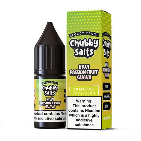 Buy cheapest online Chubby Salts Nic Salts-10ml- E-Liquid- Box of 10 Kiwi Passion Fruit Guava at lowest price in uk