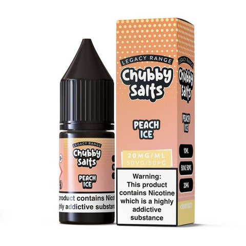 Buy cheapest online Chubby Salts Nic Salts-10ml- E-Liquid- Box of 10 Peach Ice at lowest price in uk