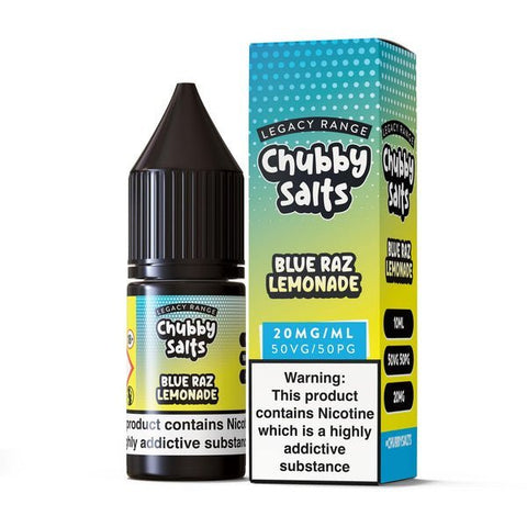 Buy cheapest online Chubby Salts Nic Salts-10ml- E-Liquid- Box of 10 Blue Razz Lemonade at lowest price in uk