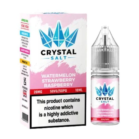 Buy cheapest online Crystal Salt 10ml Nic Salts E-Liquids - Pack Of 5 Watermelon Strawberry Raspberry at lowest price in uk