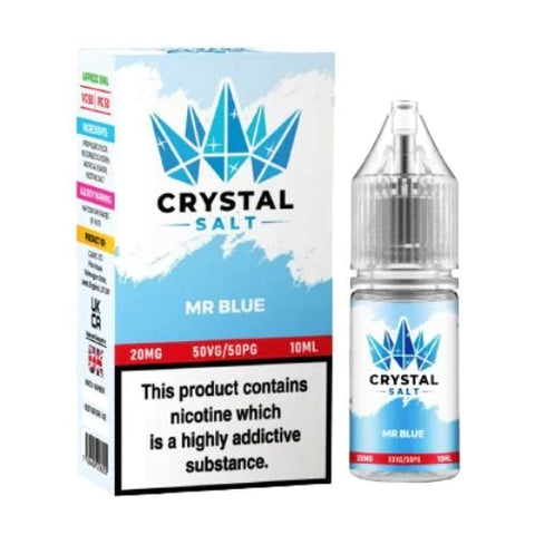 Buy cheapest online Crystal Salt 10ml Nic Salts E-Liquids - Pack Of 5 Mr Blue at lowest price in uk
