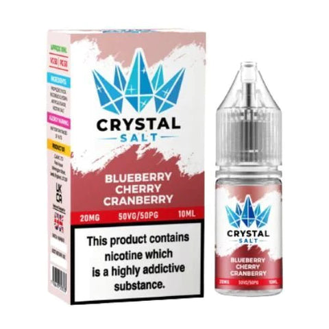 Buy cheapest online Crystal Salt 10ml Nic Salts E-Liquids - Pack Of 5 Blueberry cherry Cranberry at lowest price in uk
