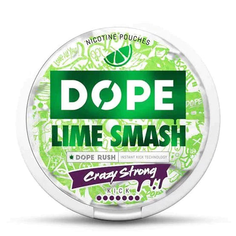 Buy cheapest online Dope Nicotine Pouches Snuss/Nicopods Lime Smash at lowest price in uk