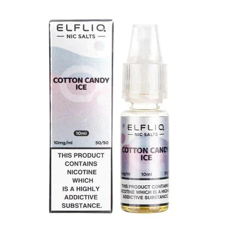 Buy cheapest online Elf Bar Elfliq 10ml Nic Salt (BOX OF 10) Cotton Candy Ice 10mg at lowest price in uk