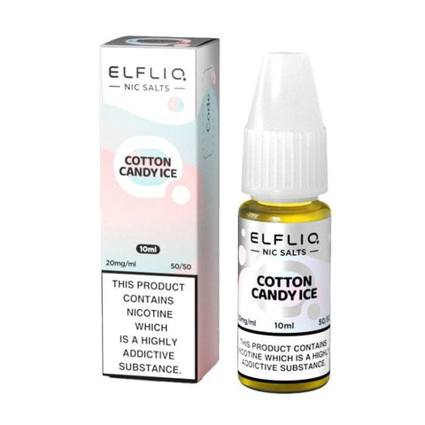 Buy cheapest online Elf Bar Elfliq 10ml Nic Salt (BOX OF 10) Cotton Candy Ice 20mg at lowest price in uk