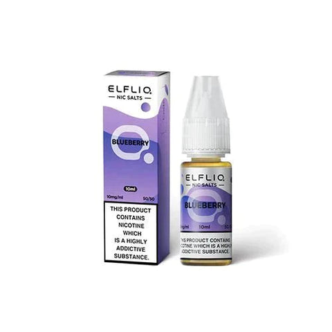 Buy cheapest online Elf Bar Elfliq 10ml Nic Salt (BOX OF 10) Blueberry 10mg at lowest price in uk