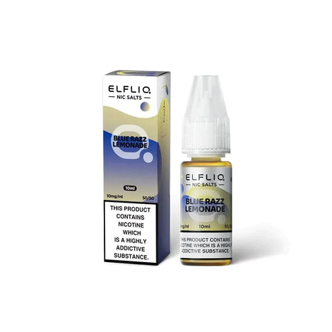 Buy cheapest online Elf Bar Elfliq 10ml Nic Salt (BOX OF 10) Blue Razz Lemonade 10mg at lowest price in uk