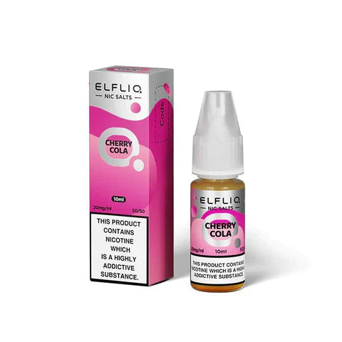 Buy cheapest online Elf Bar Elfliq 10ml Nic Salt (BOX OF 10) Cherry Cola 20mg at lowest price in uk
