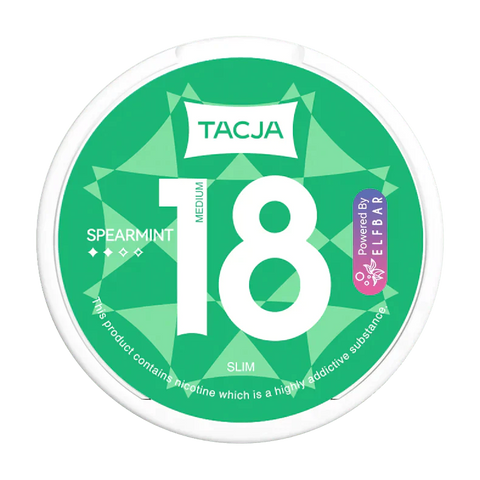 Buy cheapest online Elf Bar Tacja Nicotine Pouches Snuss/Nicopods 18 MG Spearmint at lowest price in uk