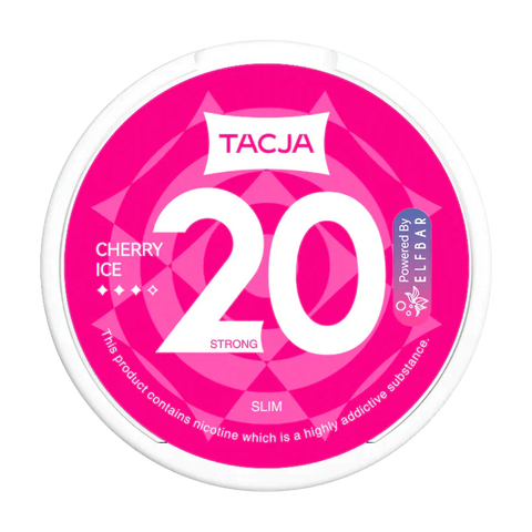 Buy cheapest online Elf Bar Tacja Nicotine Pouches Snuss/Nicopods 20 MG Cherry Ice at lowest price in uk