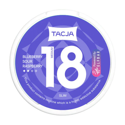 Buy cheapest online Elf Bar Tacja Nicotine Pouches Snuss/Nicopods 18 MG Blueberry Sour Raspberry at lowest price in uk