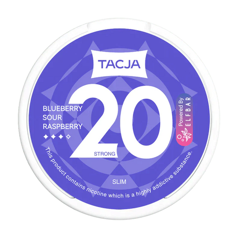 Buy cheapest online Elf Bar Tacja Nicotine Pouches Snuss/Nicopods 20 MG Blueberry Sour Raspberry at lowest price in uk