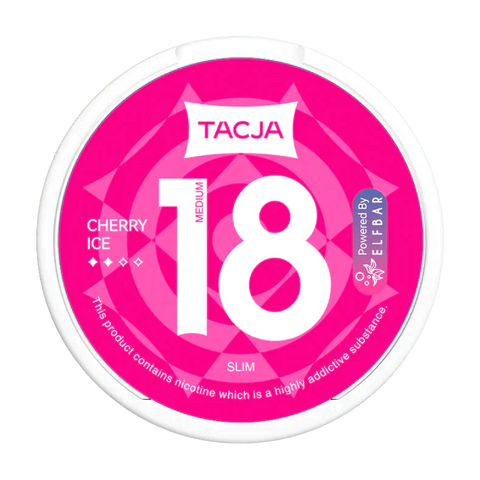 Buy cheapest online Elf Bar Tacja Nicotine Pouches Snuss/Nicopods 18 MG Cherry Ice at lowest price in uk
