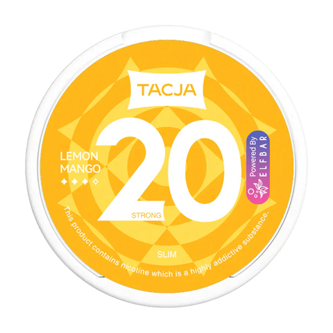 Buy cheapest online Elf Bar Tacja Nicotine Pouches Snuss/Nicopods 20 MG Lemon Mango at lowest price in uk