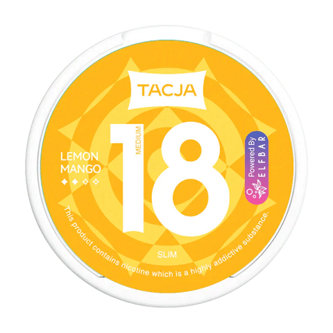 Buy cheapest online Elf Bar Tacja Nicotine Pouches Snuss/Nicopods 18 MG Lemon Mango at lowest price in uk