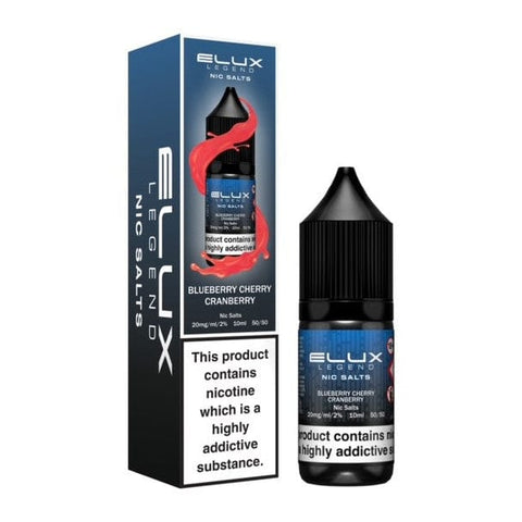 Buy cheapest online Elux Legend Nic Salts - 10ml E-liquids - (BOX OF 10) 10mg Blueberry Cherry Cranberry at lowest price in uk