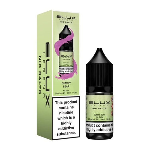Buy cheapest online Elux Legend Nic Salts - 10ml E-liquids - (BOX OF 10) 10mg Gummy Bear at lowest price in uk