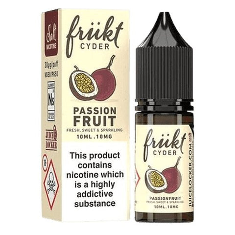 Buy cheapest online Frukt Cyder - 10ml Nic Salt (Pack of 10) Passionfruit at lowest price in uk