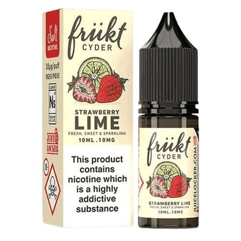 Buy cheapest online Frukt Cyder - 10ml Nic Salt (Pack of 10) Strawberry Lime at lowest price in uk