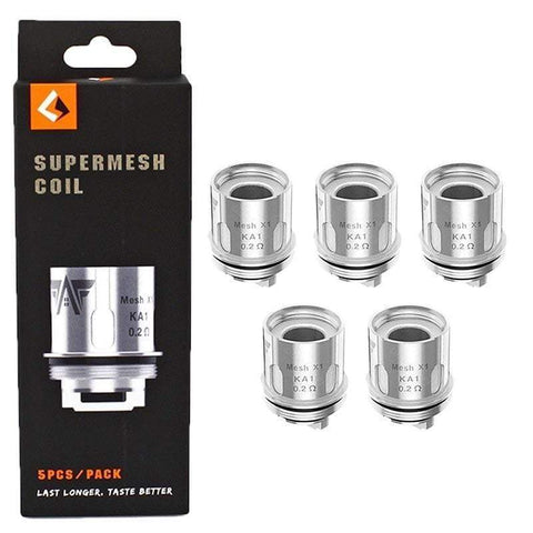 Buy cheapest online Geek Vape - Super Mesh X2 And X1 - 0.20 ohm - Coils - 5pack Default Title at lowest price in uk