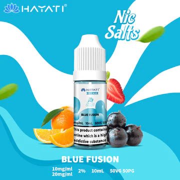 Buy cheapest online Hayati Pro Max 10ml Nic Salt E-Liquid - Pack Of 10 Blue Fusion 10MG at lowest price in uk