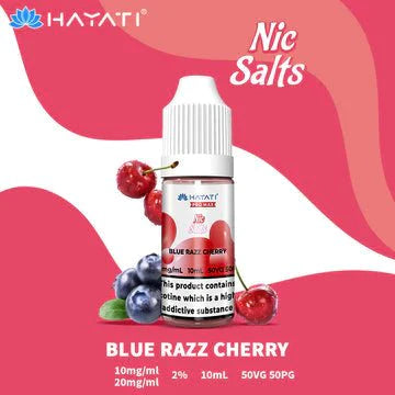 Buy cheapest online Hayati Pro Max 10ml Nic Salt E-Liquid - Pack Of 10 Blue Razz Cherry 20MG at lowest price in uk