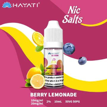 Buy cheapest online Hayati Pro Max 10ml Nic Salt E-Liquid - Pack Of 10 Berry Lemonade 10MG at lowest price in uk