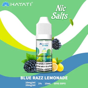Buy cheapest online Hayati Pro Max 10ml Nic Salt E-Liquid - Pack Of 10 Blue Razz Lemonade 10MG at lowest price in uk