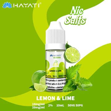 Buy cheapest online Hayati Pro Max 10ml Nic Salt E-Liquid - Pack Of 10 Lemon & Lime 20MG at lowest price in uk