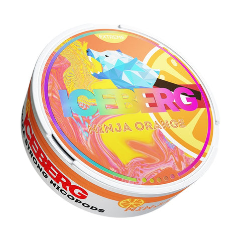 Buy cheapest online Iceberg Snus 16gr 150mg Pouches Ninja Orange at lowest price in uk