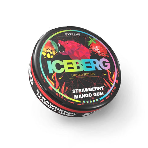 Buy cheapest online Iceberg Snus 16gr 150mg Pouches Strawberry Mango Gum at lowest price in uk