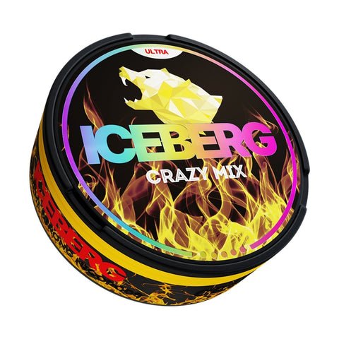 Buy cheapest online Iceberg Snus 16gr 150mg Pouches Crazy Mix at lowest price in uk