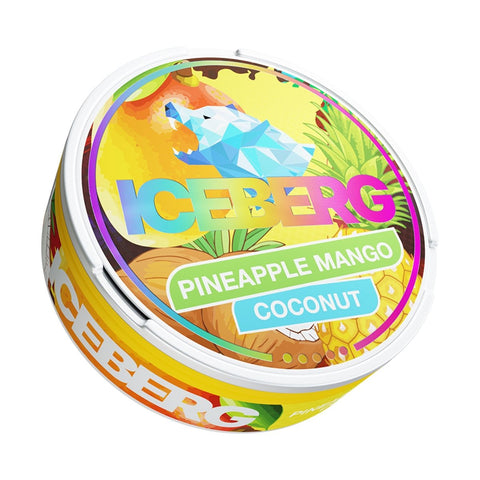 Buy cheapest online Iceberg Snus 16gr 150mg Pouches Pineapple Mango coconut at lowest price in uk