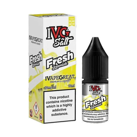 Buy cheapest online IVG 10ml Nic Salt E-Liquid - Pack Of 10 Fresh Lemonade 10MG at lowest price in uk