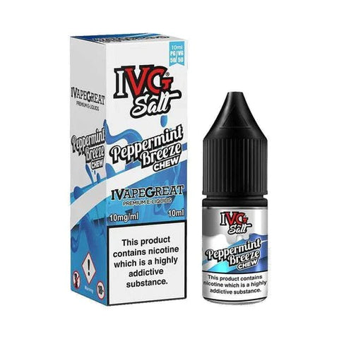 Buy cheapest online IVG 10ml Nic Salt E-Liquid - Pack Of 10 Peppermint Breeze 20MG at lowest price in uk