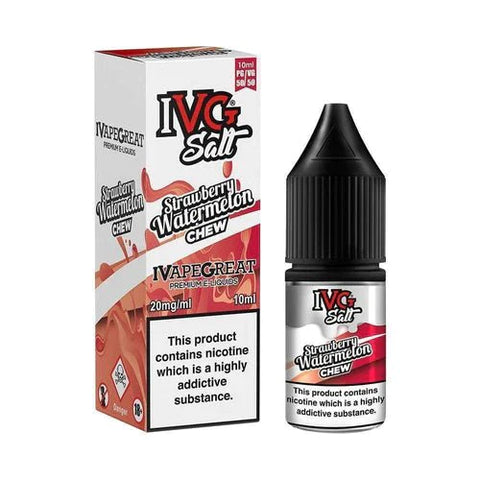 Buy cheapest online IVG 10ml Nic Salt E-Liquid - Pack Of 10 Strawberry watermelons 20MG at lowest price in uk