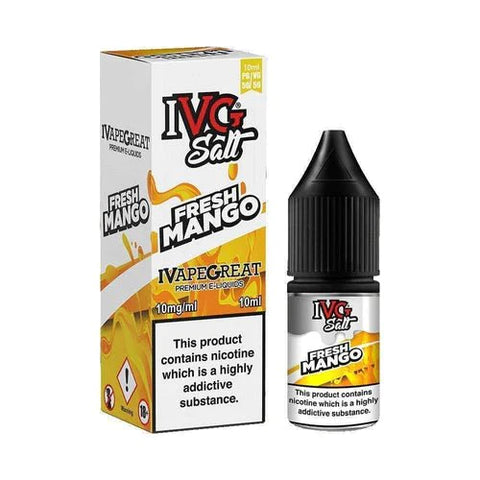 Buy cheapest online IVG 10ml Nic Salt E-Liquid - Pack Of 10 Fresh Mango 20MG at lowest price in uk