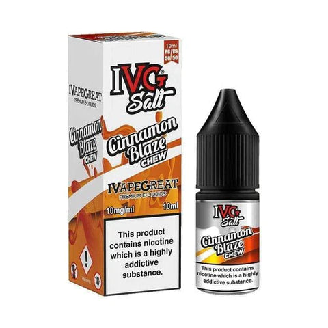 Buy cheapest online IVG 10ml Nic Salt E-Liquid - Pack Of 10 Cinnamon Blaze 10MG at lowest price in uk