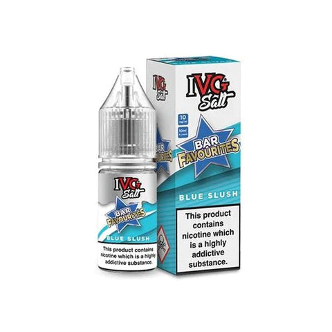Buy cheapest online IVG Salts 10ml IVG Bar Favourites - Pack Of 10 Blue Slush 20MG at lowest price in uk