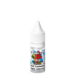 Buy cheapest online Keep It 100 10ML Nic Salt Box of 10 Blue Slushie Tropical at lowest price in uk