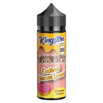 Buy cheapest online Kingston 50/50 Desserts 100ML Shortfill Custard Glazed Donut at lowest price in uk