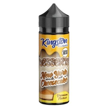 Buy cheapest online Kingston 50/50 Desserts 100ML Shortfill New York Cheesecake at lowest price in uk