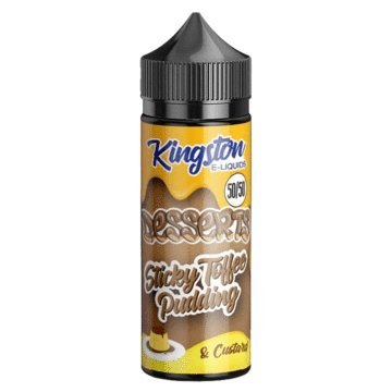 Buy cheapest online Kingston 50/50 Desserts 100ML Shortfill Sticky Toffee Pudding at lowest price in uk