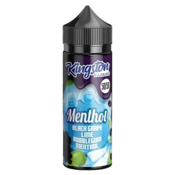 Buy cheapest online Kingston 50/50 Menthol 100ML Shortfill Blackgrape Lime Bubblegum Menthol at lowest price in uk