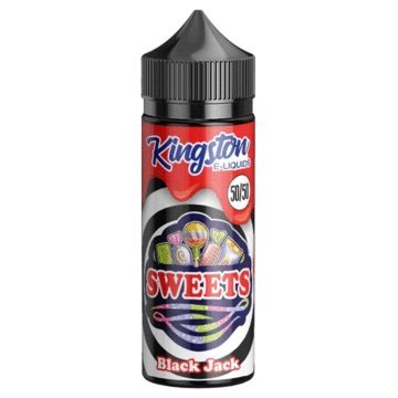 Buy cheapest online Kingston 50/50 Sweets 100ML Shortfill Black Jack at lowest price in uk