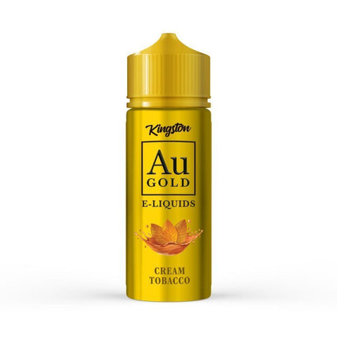 Buy cheapest online Kingston AU Gold 100ml E-liquid Shortfill Cream Tobacco at lowest price in uk
