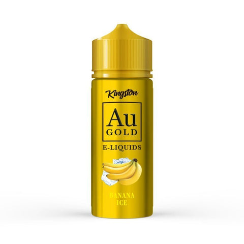Buy cheapest online Kingston AU Gold 100ml E-liquid Shortfill Banana Ice at lowest price in uk