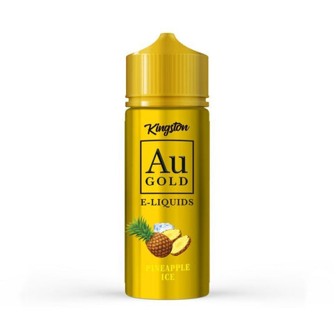 Buy cheapest online Kingston AU Gold 100ml E-liquid Shortfill Pineapple Ice at lowest price in uk