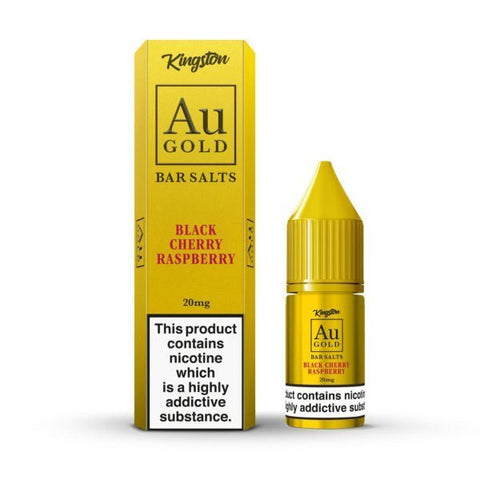 Buy cheapest online Kingston Au Gold Bar Salts 10ml E-liquids - Box of 10 Black Cherry Raspberry at lowest price in uk