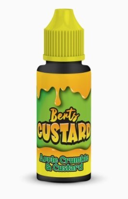 Buy cheapest online Kingston Berts Custard 100ML Shortfill Apple Crumble & Custard at lowest price in uk
